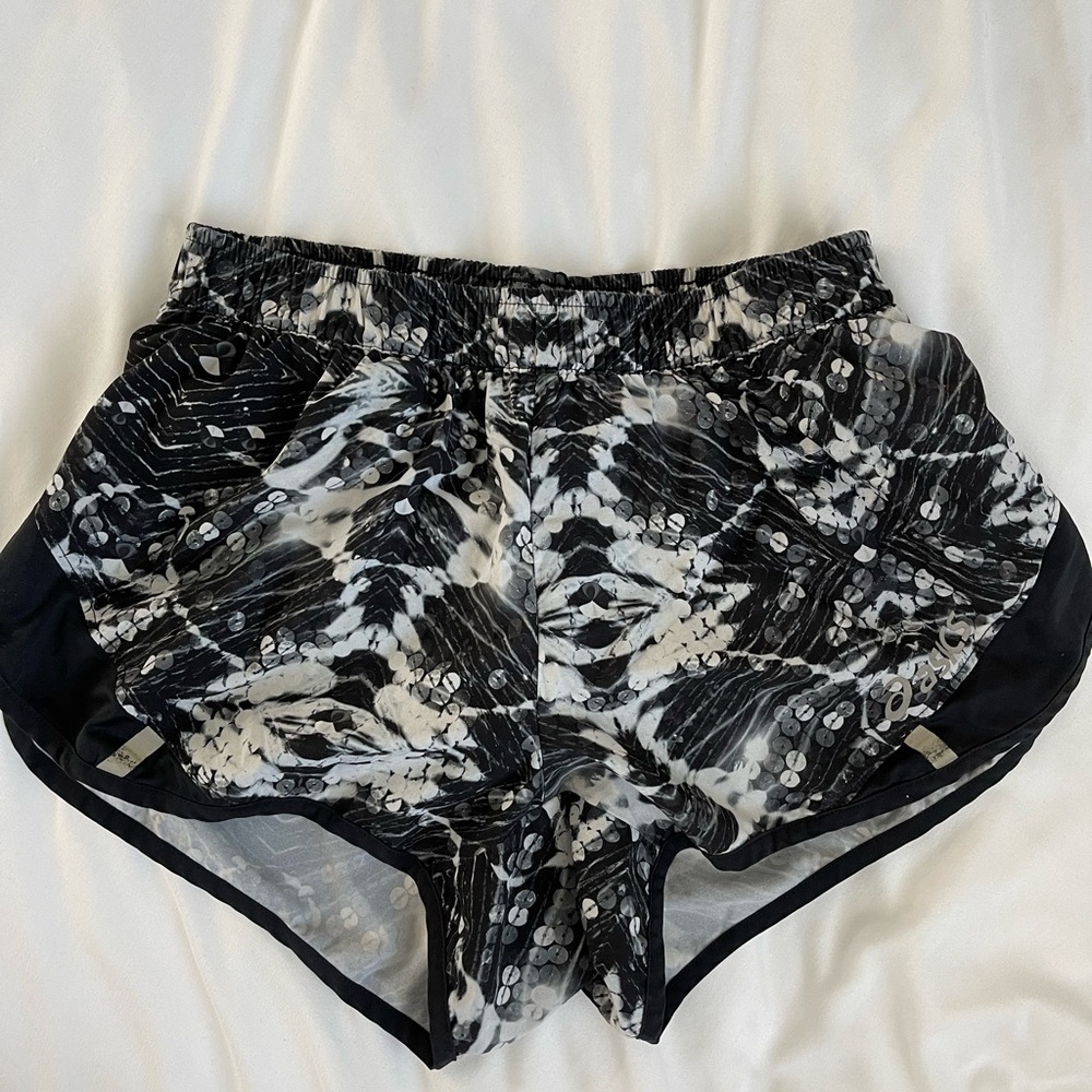 ASICS sparkle pattern running shorts